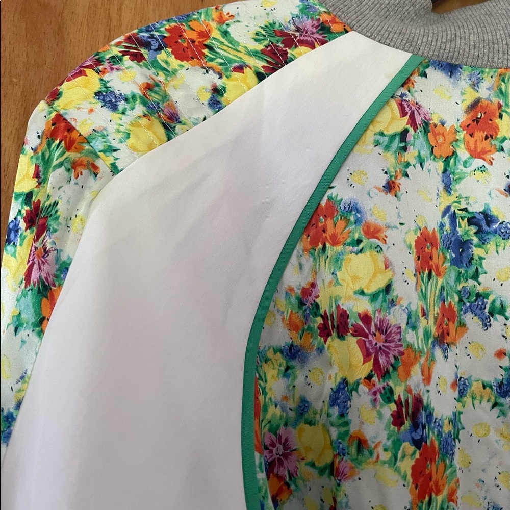 Rebecca Minkoff Silk Zip Up Jacket - Picture 4 of 15